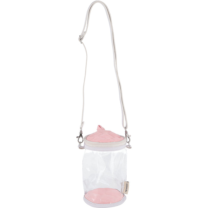 【remède - ルメッド】 推し活 ぬいぐるみクリアバッグ 大人推し活グッズ キルティング おしゃれ かわいい レッド/オレンジ/イエロー/ピンク/グリーン/ブルー/パープル/アイボリー/グレー
