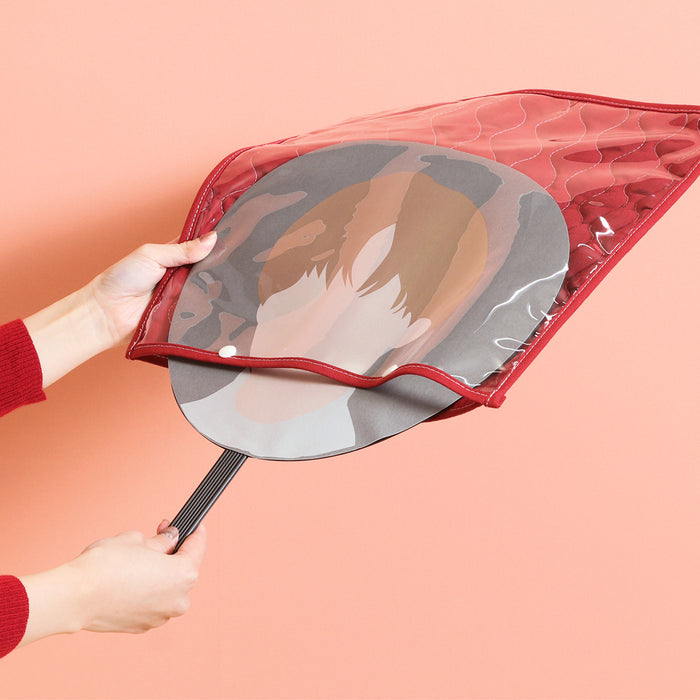 【remède - ルメッド】 推し活 うちわケース 大人推し活グッズ キルティング おしゃれ かわいい レッド/オレンジ/イエロー/ピンク/グリーン/ブルー/パープル/アイボリー/グレー