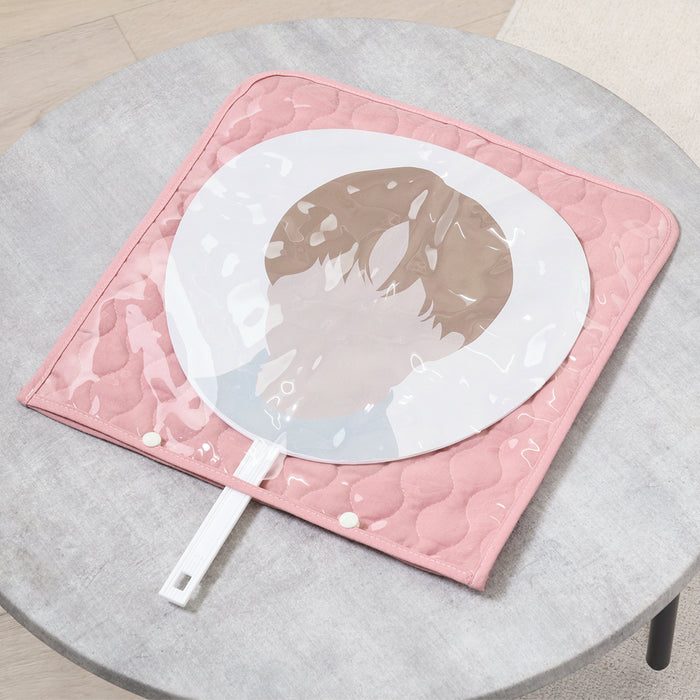【remède - ルメッド】 推し活 うちわケース 大人推し活グッズ キルティング おしゃれ かわいい レッド/オレンジ/イエロー/ピンク/グリーン/ブルー/パープル/アイボリー/グレー