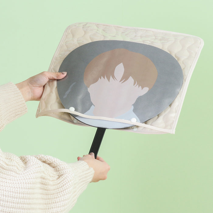 【remède - ルメッド】 推し活 うちわケース 大人推し活グッズ キルティング おしゃれ かわいい レッド/オレンジ/イエロー/ピンク/グリーン/ブルー/パープル/アイボリー/グレー