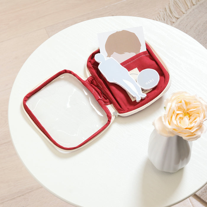 【remède - ルメッド】 推し活 アクスタケース 大人推し活グッズ キルティング おしゃれ かわいい レッド/オレンジ/イエロー/ピンク/グリーン/ブルー/パープル/アイボリー/グレー