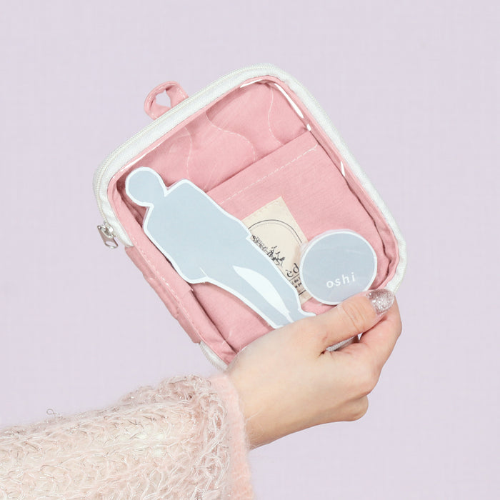 【remède - ルメッド】 推し活 アクスタケース 大人推し活グッズ キルティング おしゃれ かわいい レッド/オレンジ/イエロー/ピンク/グリーン/ブルー/パープル/アイボリー/グレー