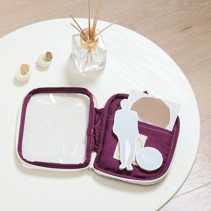 【remède - ルメッド】 推し活 アクスタケース 大人推し活グッズ キルティング おしゃれ かわいい レッド/オレンジ/イエロー/ピンク/グリーン/ブルー/パープル/アイボリー/グレー