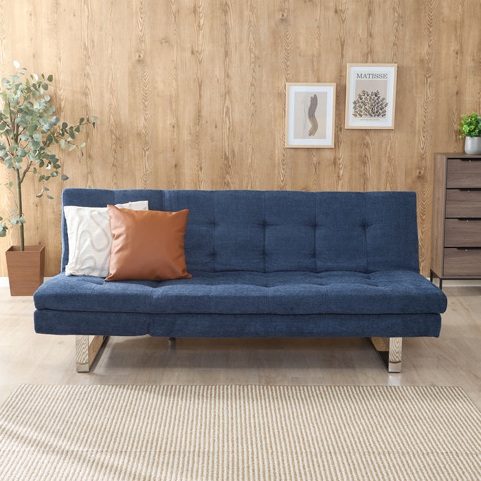【大型品】【Fujiboeki - 不二貿易】3WAY ソファｰベッド cozy リクライニング 幅173cm ブルーグレー/マスタード/グレー