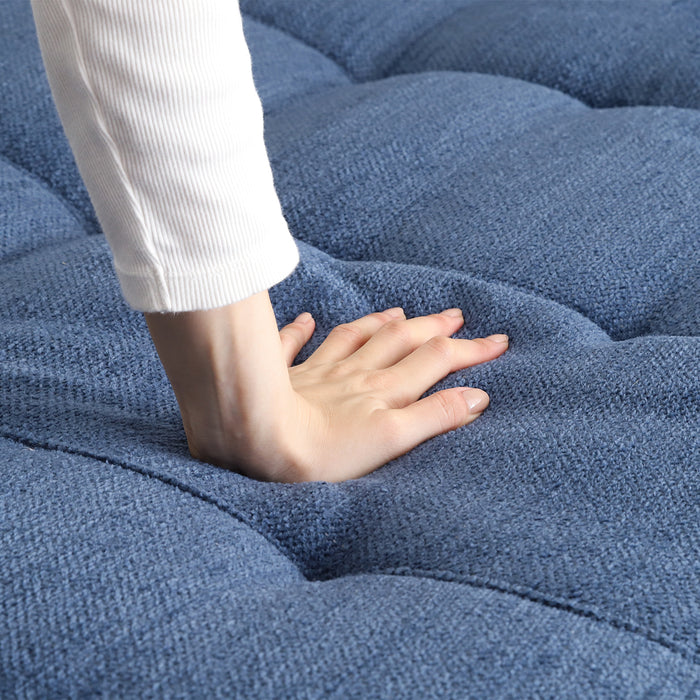 【大型品】【Fujiboeki - 不二貿易】3WAY ソファｰベッド cozy リクライニング 幅173cm ブルーグレー/マスタード/グレー