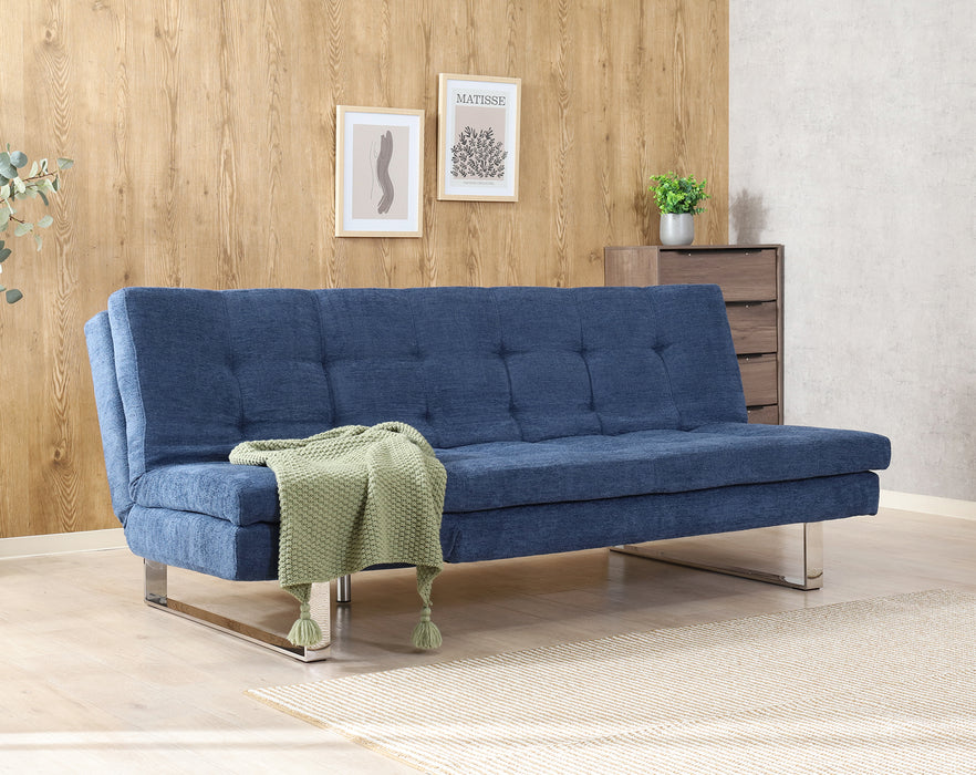 【大型品】【Fujiboeki - 不二貿易】3WAY ソファｰベッド cozy リクライニング 幅173cm ブルーグレー/マスタード/グレー