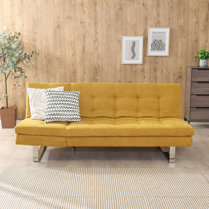 【大型品】【Fujiboeki - 不二貿易】3WAY ソファｰベッド cozy リクライニング 幅173cm ブルーグレー/マスタード/グレー
