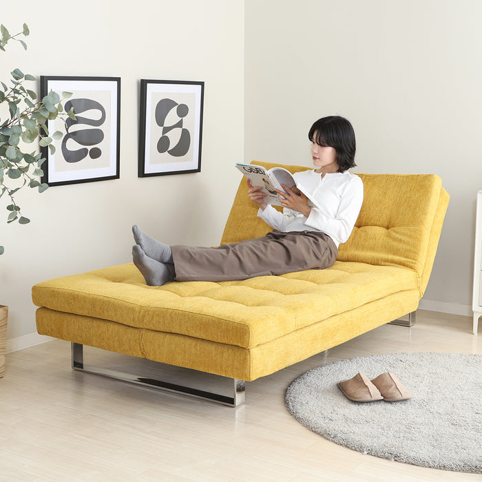 【大型品】【Fujiboeki - 不二貿易】3WAY ソファｰベッド cozy リクライニング 幅173cm ブルーグレー/マスタード/グレー