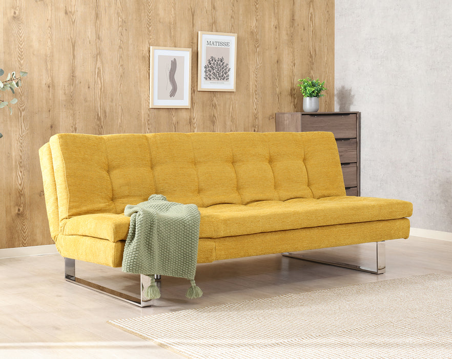 【大型品】【Fujiboeki - 不二貿易】3WAY ソファｰベッド cozy リクライニング 幅173cm ブルーグレー/マスタード/グレー