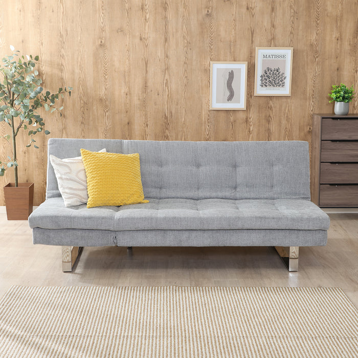 【大型品】【Fujiboeki - 不二貿易】3WAY ソファｰベッド cozy リクライニング 幅173cm ブルーグレー/マスタード/グレー