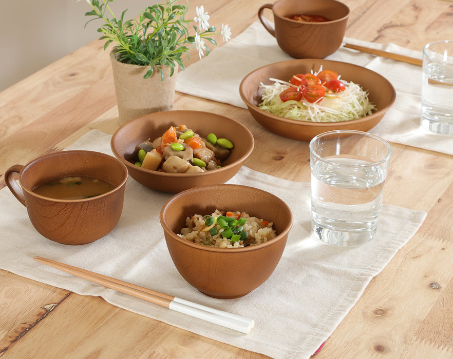 【Fujiboeki - 不二貿易】 撥水合成漆器 電子レンジOK 食洗器対応 水や油を弾く 割れにくい プレート/ボウル/スープマグ/仕切り付きプレート