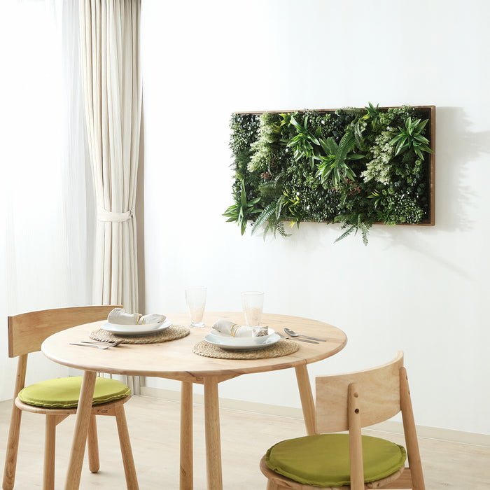 フレｰム付き壁面グリｰン 55×106cm
