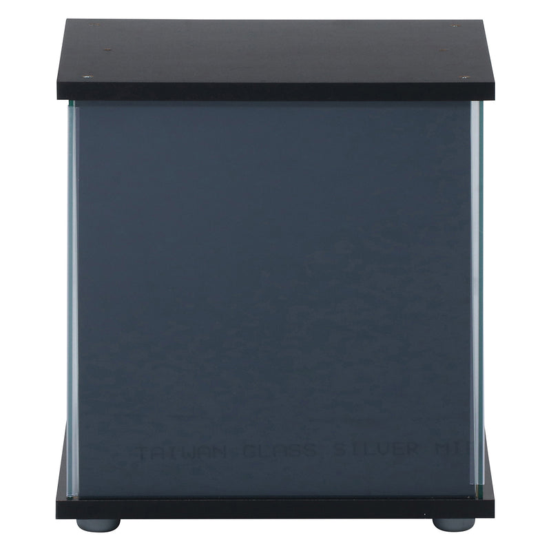 【GLASS COLLECTION CASE - ガラコレ】 ガラスコレクションボックス BK コレクションケース フィギュア コンパクト 2段 強化ガラス 背面ミラー 幅42.5cm×高45cm ブラック